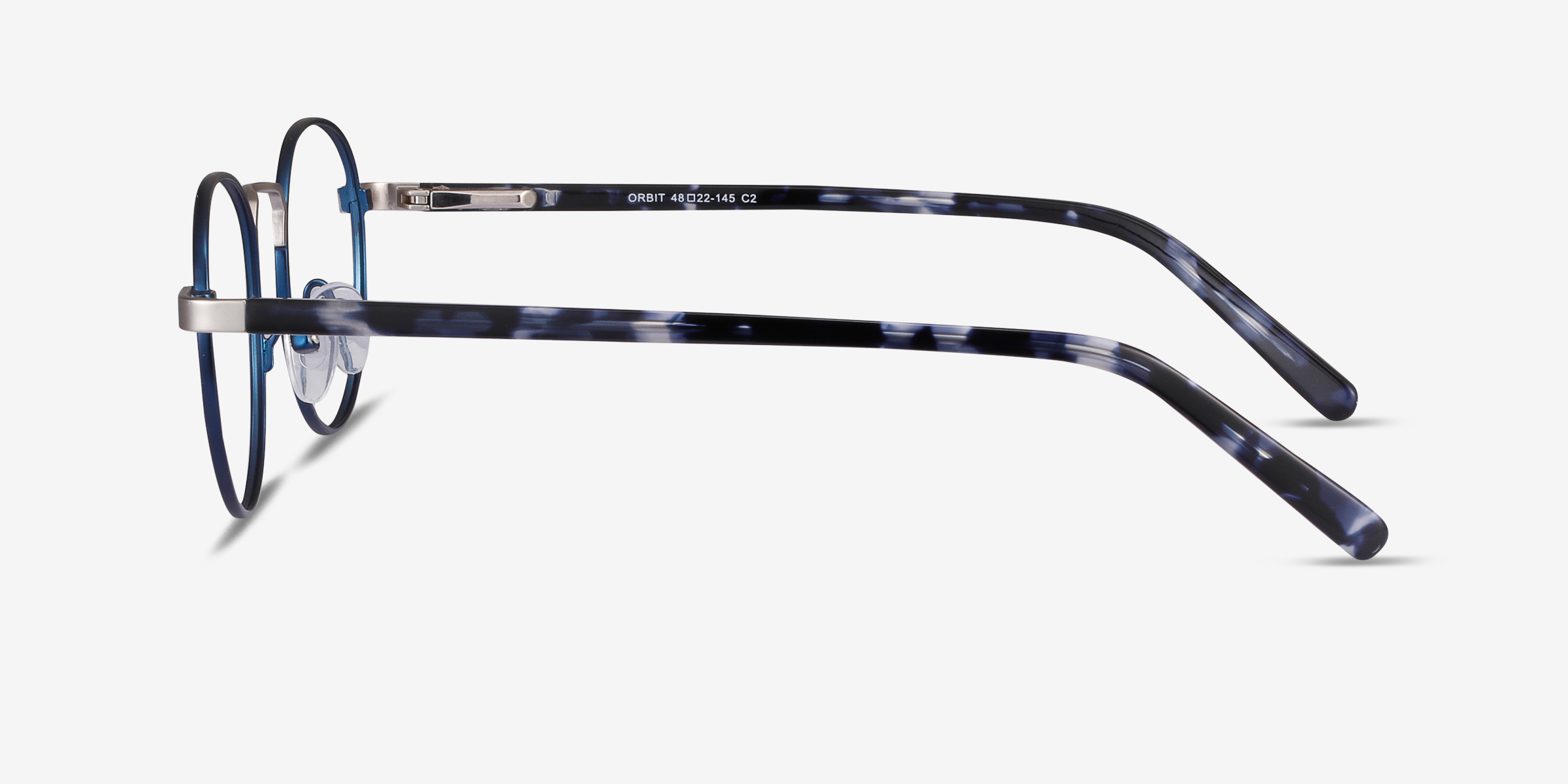 Orbit Round Blue Full Rim Eyeglasses | Eyebuydirect