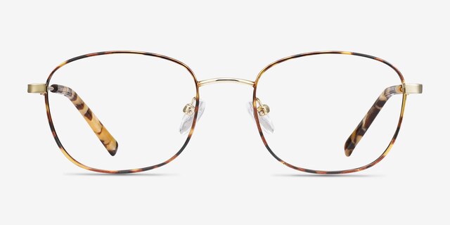 Fortune Tortoise MetalEyeglass Frames from EyeBuyDirect, Front View