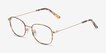 Fortune Tortoise MetalEyeglass Frames from EyeBuyDirect, Angle View