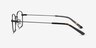 Fortune Black MetalEyeglass Frames from EyeBuyDirect, Side View