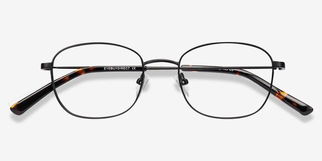 Fortune Black MetalEyeglass Frames from EyeBuyDirect, Closed View