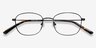 Fortune Black MetalEyeglass Frames from EyeBuyDirect, Closed View