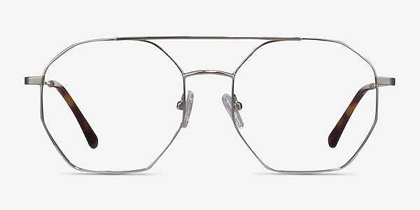 Eight Silver Metal Eyeglass Frames