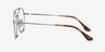 Eight Silver MetalEyeglass Frames from EyeBuyDirect, Side View