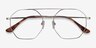 Eight Silver MetalEyeglass Frames from EyeBuyDirect, Closed View