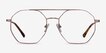 Eight Rose Gold MetalEyeglass Frames from EyeBuyDirect, Front View