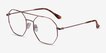 Eight Rose Gold MetalEyeglass Frames from EyeBuyDirect, Angle View