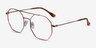 Eight Or rose MétalMontures de lunettes de vue d'EyeBuyDirect, Vue d'Angle