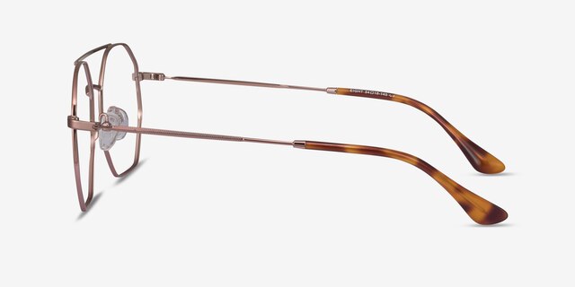 Eight Or rose MétalMontures de lunettes de vue d'EyeBuyDirect, Vue de Côté