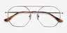 Eight Or rose MétalMontures de lunettes de vue d'EyeBuyDirect, Vue Rapprochée