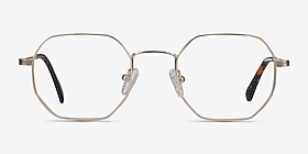 Soar Doré Métal Montures de lunettes de vue d'EyeBuyDirect, Vue de Face