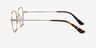 Soar Golden MetalEyeglass Frames from EyeBuyDirect, Side View