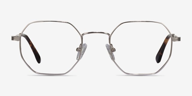Soar Argenté MétalMontures de lunettes de vue d'EyeBuyDirect, Vue de Face