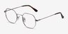 Soar Argenté MétalMontures de lunettes de vue d'EyeBuyDirect, Vue d'Angle