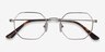 Soar Argenté MétalMontures de lunettes de vue d'EyeBuyDirect, Vue Rapprochée