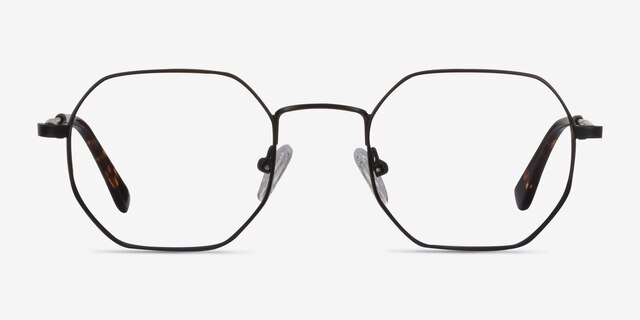 Soar Black MetalEyeglass Frames from EyeBuyDirect, Front View