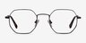 Soar Black MetalEyeglass Frames from EyeBuyDirect, Front View