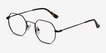 Soar Black MetalEyeglass Frames from EyeBuyDirect, Angle View