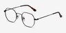 Soar Black MetalEyeglass Frames from EyeBuyDirect, Angle View