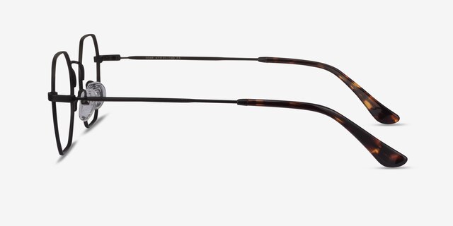 Soar Black MetalEyeglass Frames from EyeBuyDirect, Side View