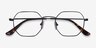 Soar Black MetalEyeglass Frames from EyeBuyDirect, Closed View