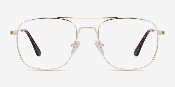 Fame Golden Metal Eyeglass Frames