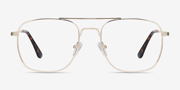 Fame Golden Metal Eyeglass Frames from EyeBuyDirect