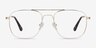 Fame Golden MetalEyeglass Frames from EyeBuyDirect, Front View