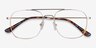 Fame Golden MetalEyeglass Frames from EyeBuyDirect, Closed View