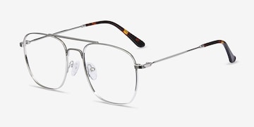Hipster glasses with Silver Aviator Frame ｜Framesfashion