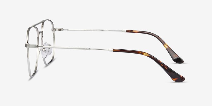 Fame Argenté Métal Montures de lunettes de vue d'EyeBuyDirect