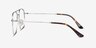 Fame Silver MetalEyeglass Frames from EyeBuyDirect, Side View