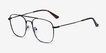 Fame Black MetalEyeglass Frames from EyeBuyDirect, Angle View