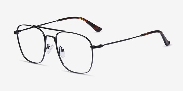 Fame Black MetalEyeglass Frames from EyeBuyDirect, Angle View