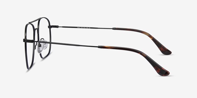Fame Black MetalEyeglass Frames from EyeBuyDirect, Side View
