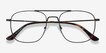 Fame Black MetalEyeglass Frames from EyeBuyDirect, Closed View