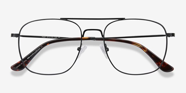 Fame Black MetalEyeglass Frames from EyeBuyDirect, Closed View