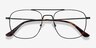 Fame Black MetalEyeglass Frames from EyeBuyDirect, Closed View