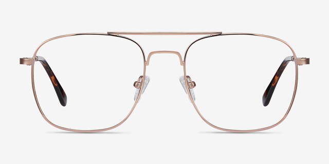 Fame Rose Gold MetalEyeglass Frames from EyeBuyDirect, Front View