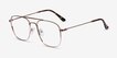 Fame Rose Gold MetalEyeglass Frames from EyeBuyDirect, Angle View