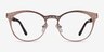 Lattice Rose Gold MetalEyeglass Frames from EyeBuyDirect, Front View
