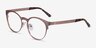 Lattice Rose Gold MetalEyeglass Frames from EyeBuyDirect, Angle View