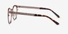 Lattice Rose Gold MetalEyeglass Frames from EyeBuyDirect, Side View