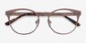 Lattice Rose Gold MetalEyeglass Frames from EyeBuyDirect, Closed View