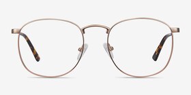 St Michel Or rose Métal Montures de lunettes de vue d'EyeBuyDirect, Vue de Face