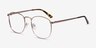 St Michel Rose Gold MetalEyeglass Frames from EyeBuyDirect, Angle View