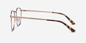 St Michel Or rose Métal Montures de lunettes de vue d'EyeBuyDirect, Vue de Côté