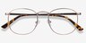 St Michel Rose Gold MetalEyeglass Frames from EyeBuyDirect, Closed View