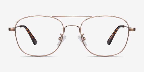 Courser Or rose Métal Montures de lunettes de vue