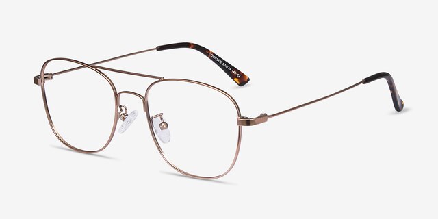 Courser Or rose MétalMontures de lunettes de vue d'EyeBuyDirect, Vue d'Angle